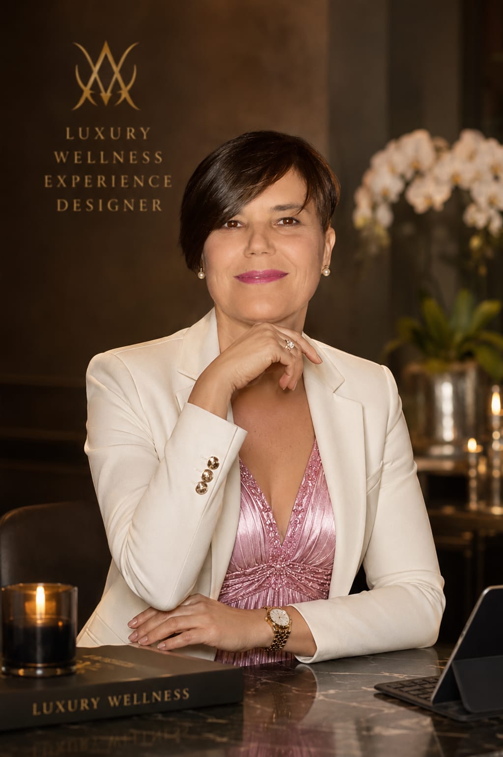 Ritratto di Annette Pinna, luxury wellness experience designer
